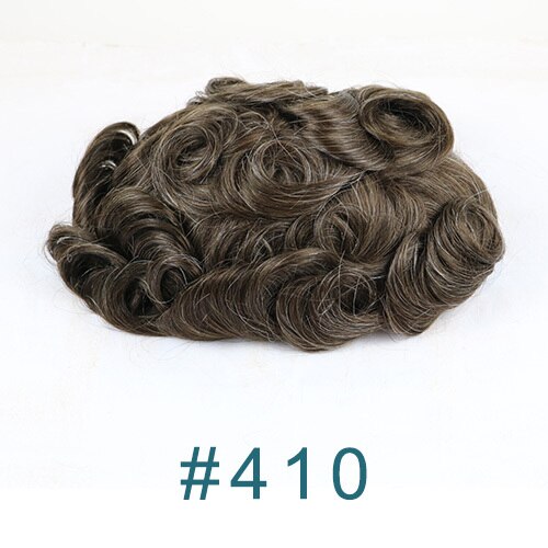Afro Curly 120% Natural Human Hair Poly Skin Toupee for Men 6” Vloop Skin Toupee