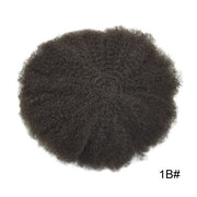 Afro Kinky Curly Brazilian Human Hairpiece 4mm/6mm/8mm/10mm