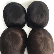 100% Indian Real Human Hair  Mono with NPU Replacement System 4 Colors