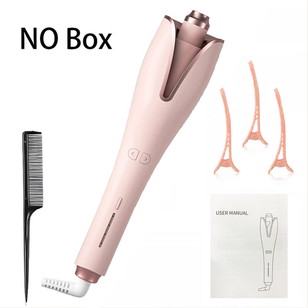Automatic rotating curling ceramic heating curler, hair styling tool.