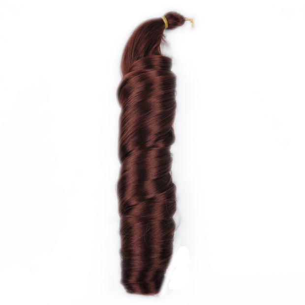 Wavy Crochet Braid Yaki Silky Hair French Curls Synthetic Curly Braiding Hair