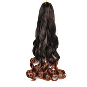 Wavy Crochet Braid Yaki Silky Hair French Curls Synthetic Curly Braiding Hair
